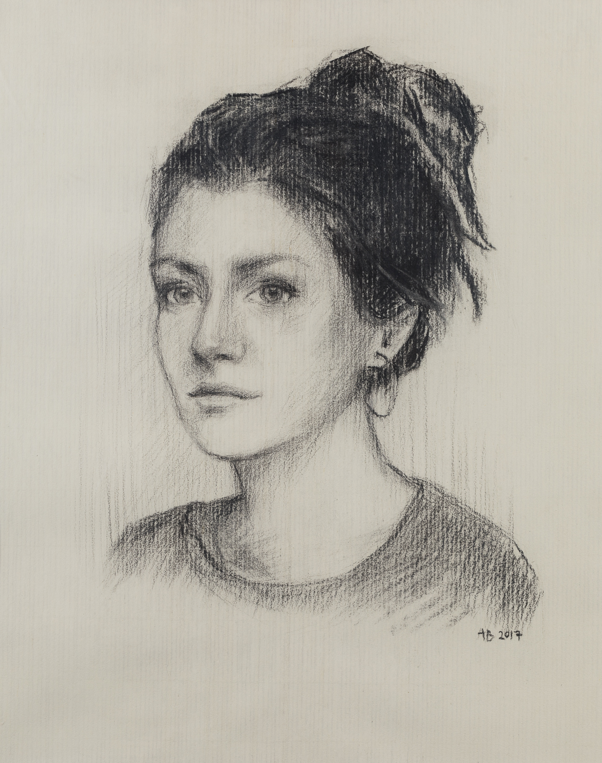 Iona – Charcoal on paper